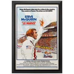 Steve McQueen - Affiche vintage du film « LeMans », 1971