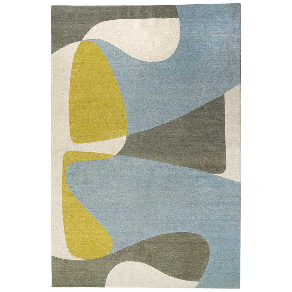 Form 2 Hand-Knotted 10x8 Rug in Wool by Tom Dixon For Sale