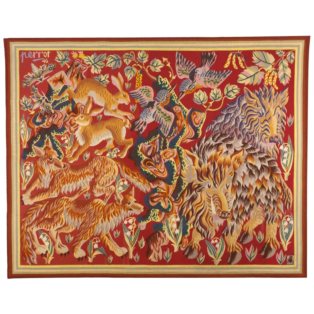 Rene Perrot Aubusson Tapestry For Sale