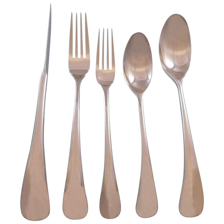 Torun By Dansk Stainless Steel Flatware Set Service For Eight New 40 Torun By Dansk Stainless Steel Flatware Set Service For Eight New 40 Pieces