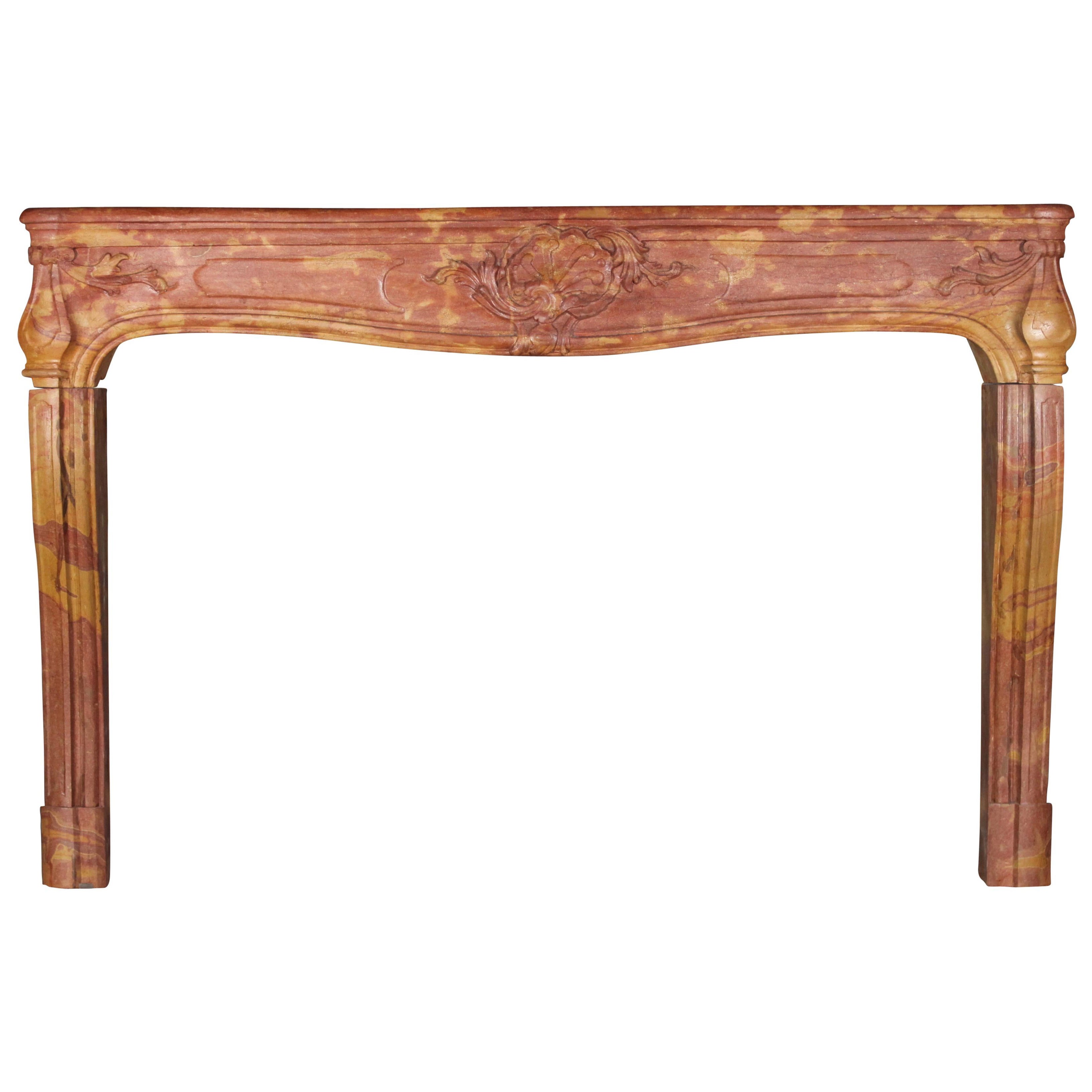 Habillage de cheminée en pierre de style Grand French Classic Multi Colour en vente