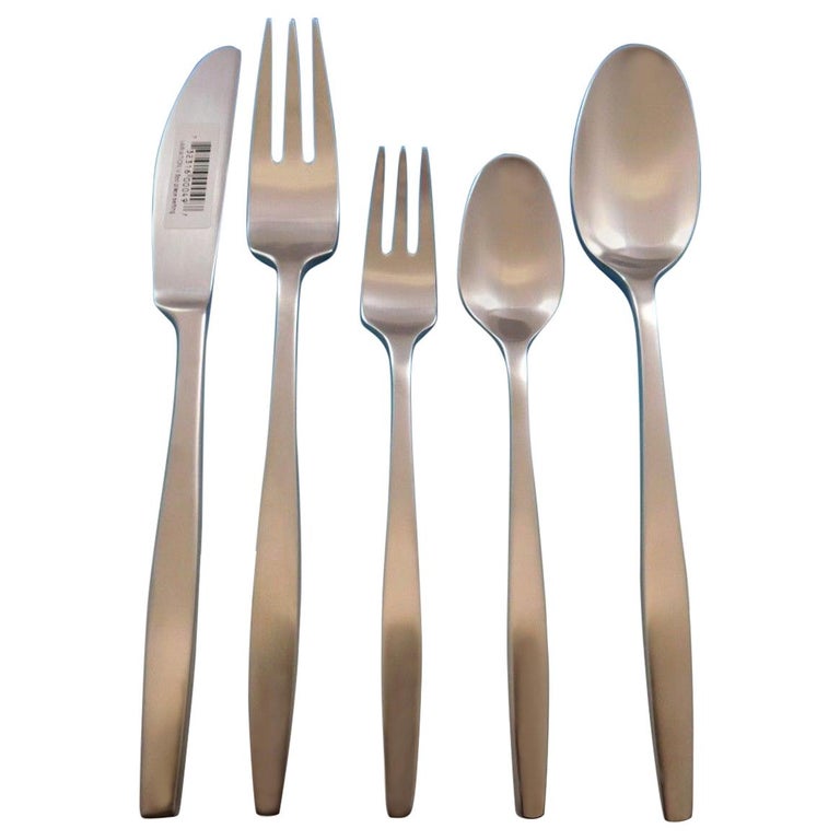 Variation V By Dansk Stainless Steel Flatware Set Service For 12 New Variation V By Dansk Stainless Steel Flatware Set Service For 12 New 60 Pieces