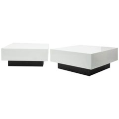 Modern Lacquered Square Coffee Table
