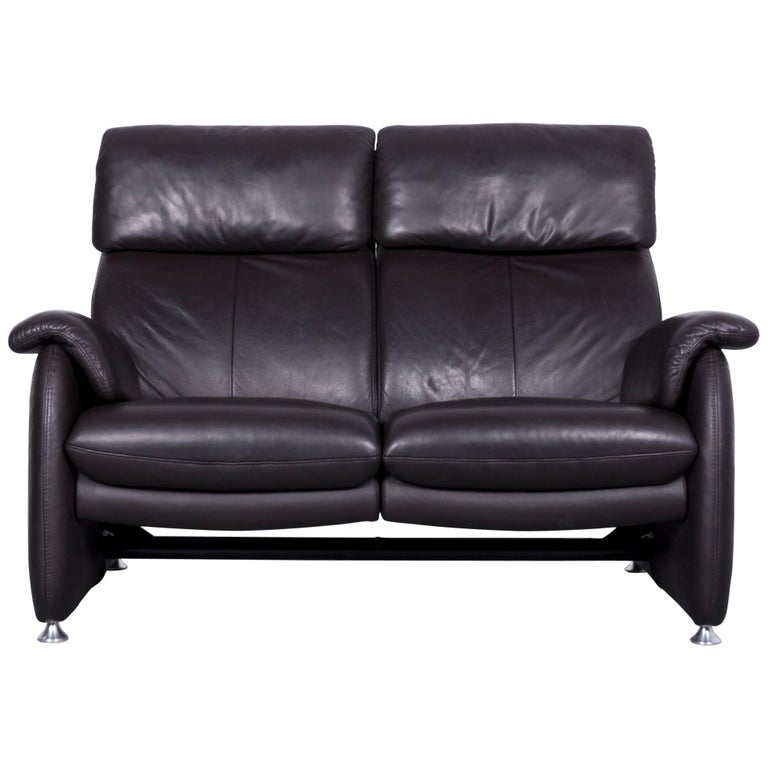 Willi Schillig Designer Leather Sofa Brown Two Seat Couch Recliner Willi Schillig Designer Leather Sofa Brown Two Seat Couch Recliner For