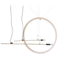 Brass Sculpted Light Suspension, Opus X, Periclis Frementitis