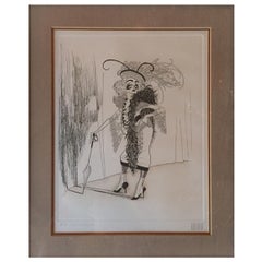 Collectible Signed Hirschfeld Drawing