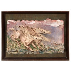 Albisola Ceramic Bas-Relief by Umberto Ghersi, 1980s