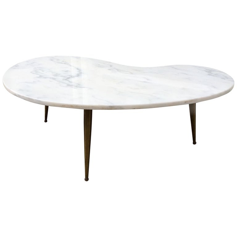 Italian Kidney Shaped Marble Coffee Table At 1stdibs Italian Kidney Shaped Marble Coffee Table For