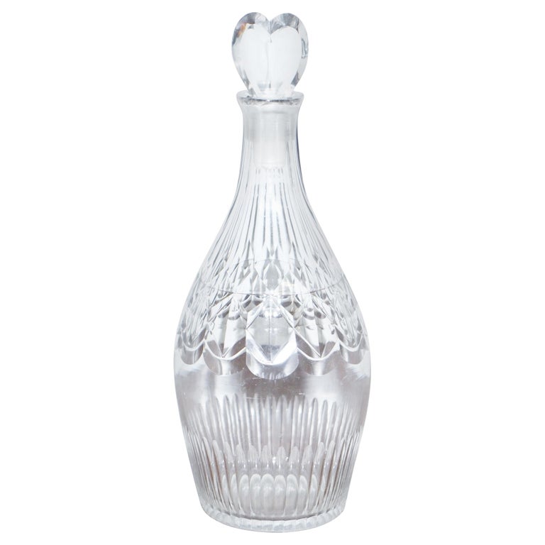 Stunning Cut Glass Crystal Decanter Handmade And N With Heart Stunning Cut Glass Crystal Decanter Handmade And N With Heart Stopper For