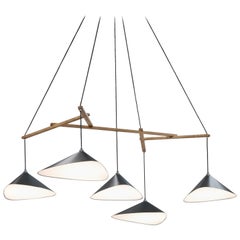 Araña grande Daniel Becker 'Emily 5' en antracita para Moss Objects