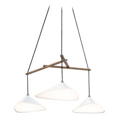 Daniel Becker 'Emily 3' Chandelier in Matte White for Moss Objects