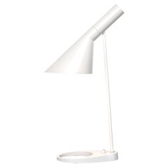 Arne Jacobsen AJ Table Lamp in White for Louis Poulsen