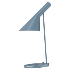 Arne Jacobsen AJ Table Lamp in Dusty Blue for Louis Poulsen