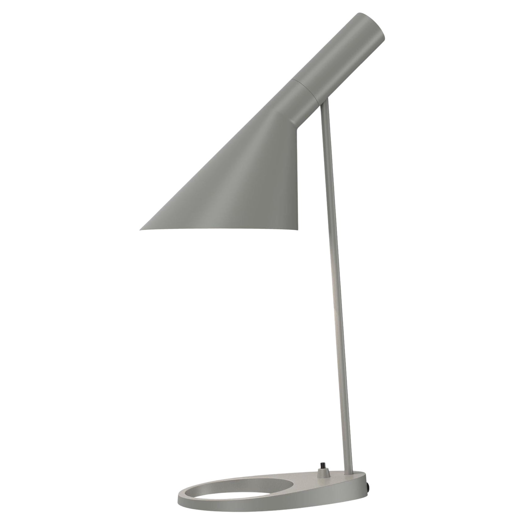 Lámpara de mesa AJ de Arne Jacobsen en gris cálido para Louis Poulsen