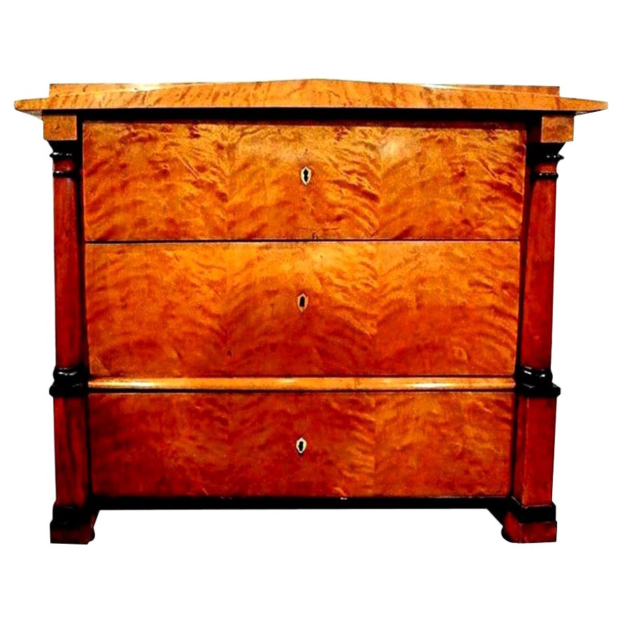 Period Biedermeier Chest of Drawers or Commode For Sale