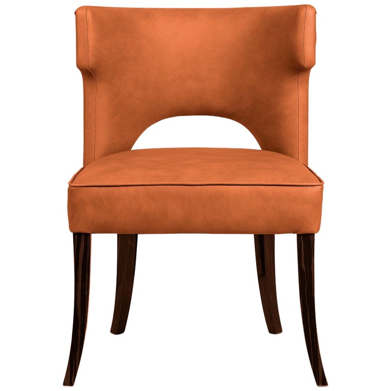 Brabbu Kansas Dining Chair In Rust Orange Faux Leather For At Brabbu Kansas Dining Chair In Rust Orange Faux Leather For