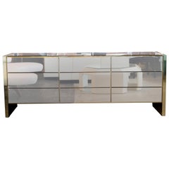 Brass Mirrored Chest of Drawer by Ello Furniture