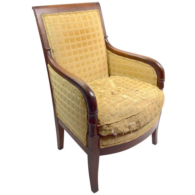 Antique Unupholstered Barrel Chair at 1stdibs