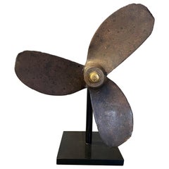 Used Large Nautical Bronze Ship's Propeller, 1970s