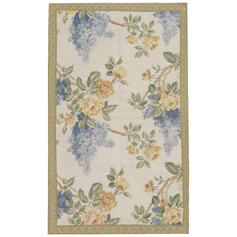 Handmade Rug Aubusson Carpet Fl French Style Needlepoint Handmade Rug Aubusson Carpet Fl French Style Needlepoint Rugs For