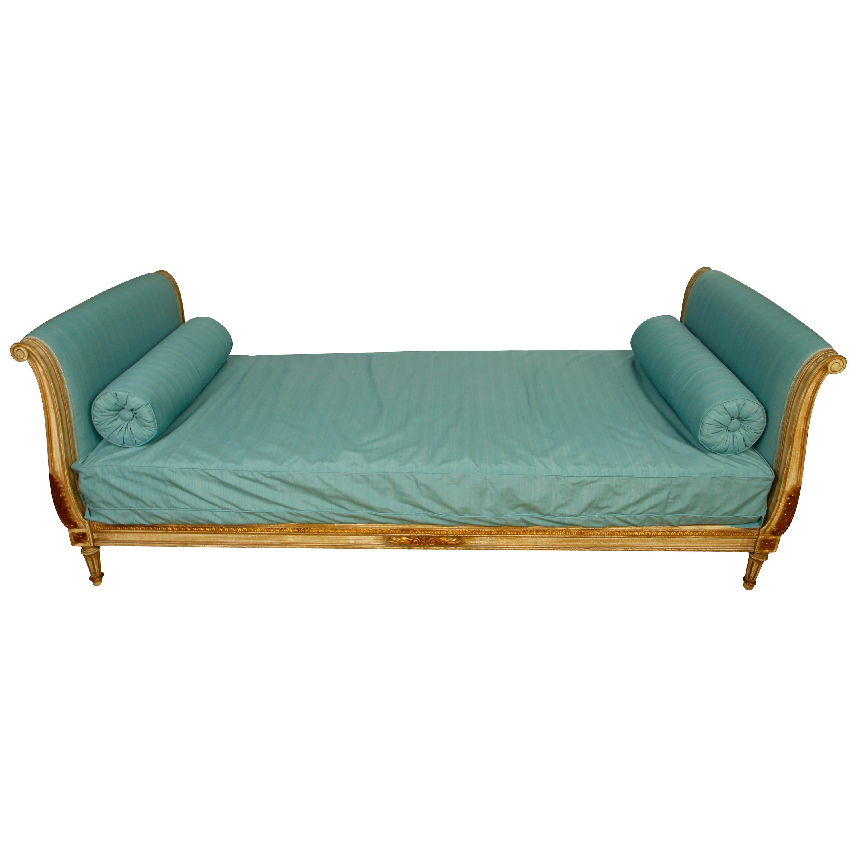 Newly Reupholstered Antique French Daybed