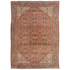 Hand Knotted Antique Persian Sultanabad Carpet, circa 1900