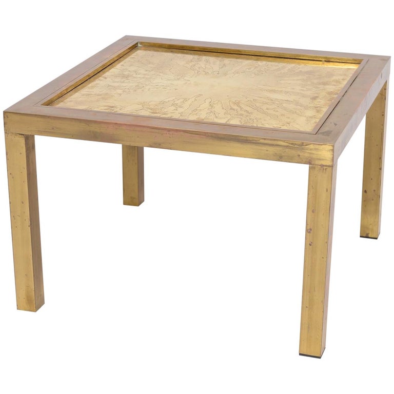 Vintage Square Opium Leg Coffee Table At 1stdibs Square Coffee Table