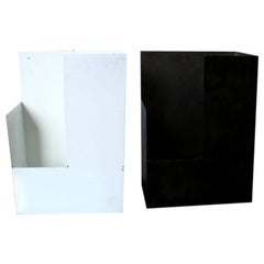 Pair of Italian Architectural Minimalist Floor or Table Lights