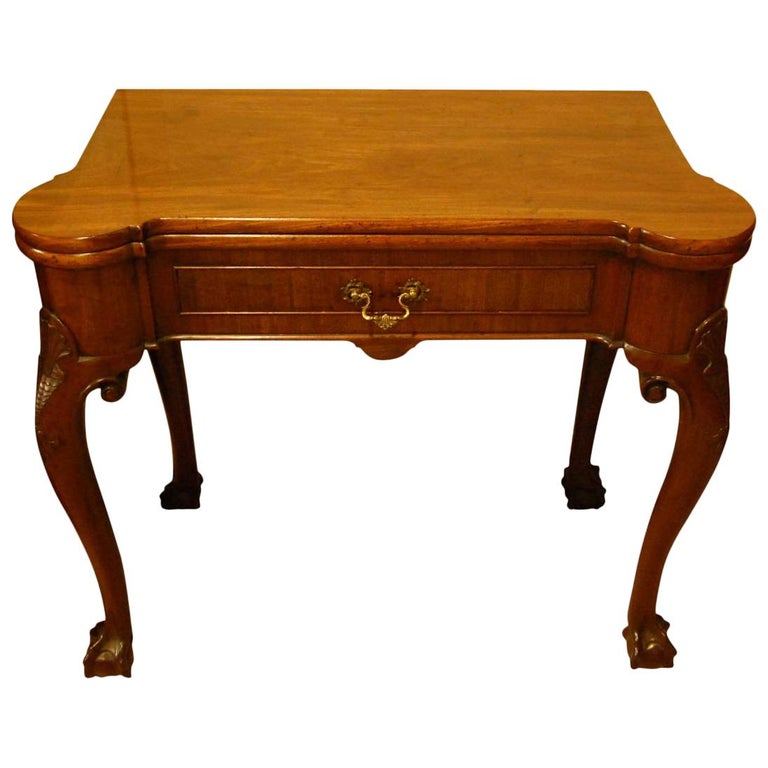 mahogany foldover table for sale at 1stdibs
