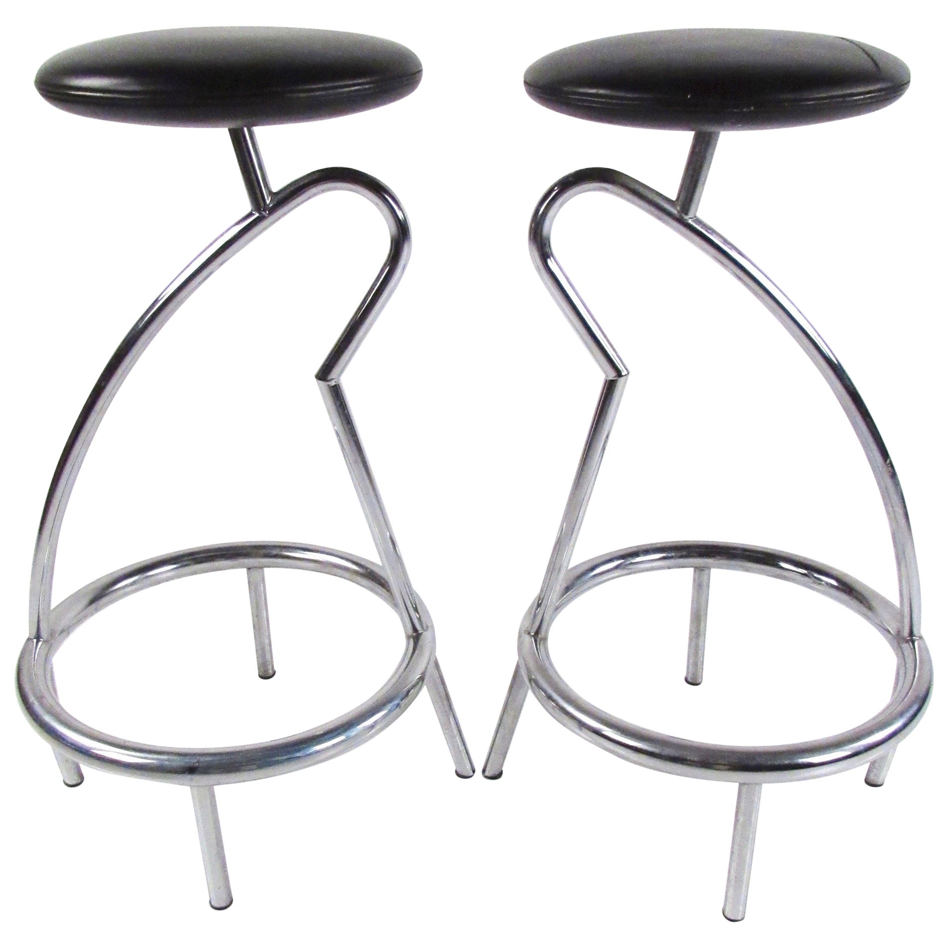 Two Elegant Italian bar stools at 1stDibs