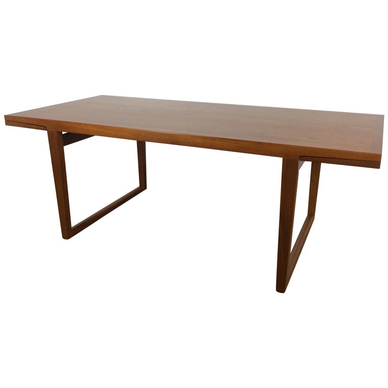 Midcentury Rosewood Extendable Dining Table by John Mortensen at 1stdibs
