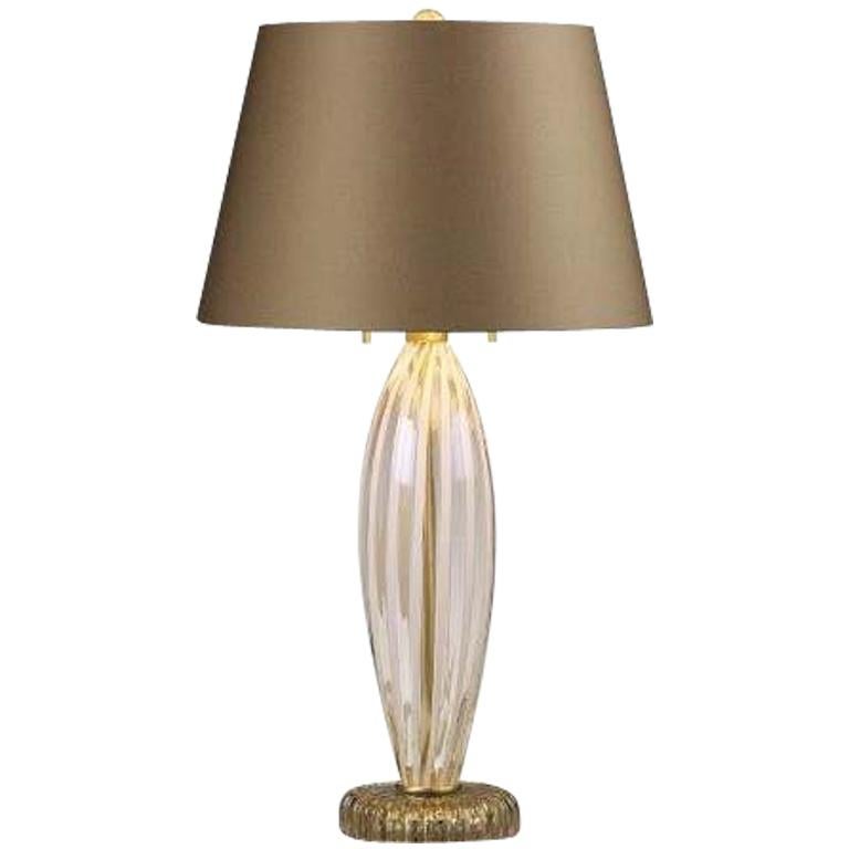 Donghia Bovolo Table Lamp And Shade Murano Glass With Smoke Finish Donghia Bovolo Table Lamp And Shade Murano Glass With Gold Dust Finish