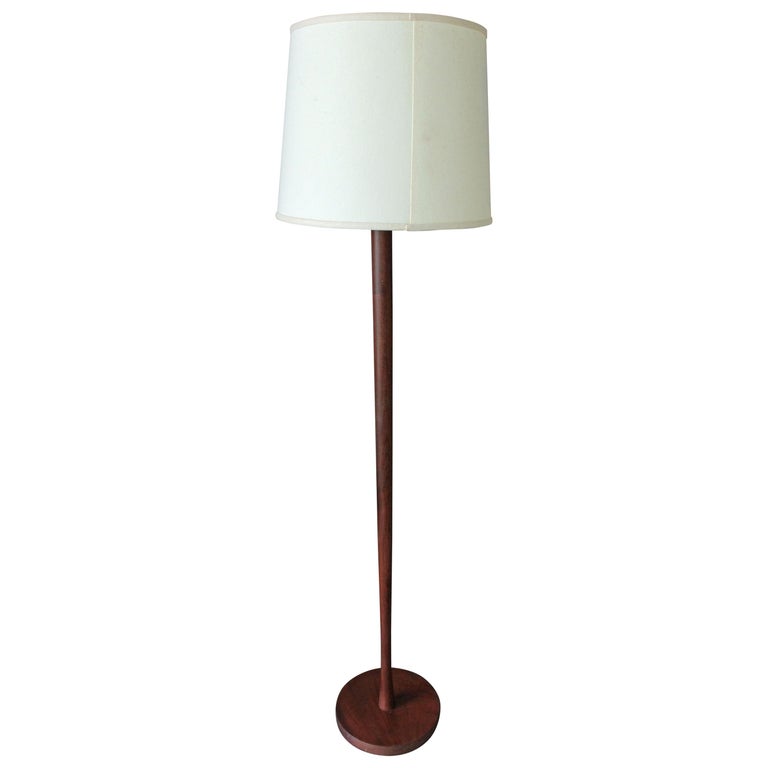 Teak And Brass Telescoping Floor Lamp Danish Modern For At 1stdibs Midcentury Danish Modern Teak Floor Lamp