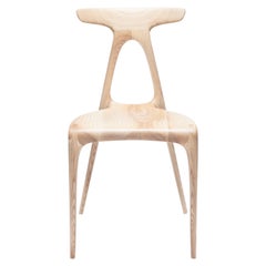 'Alpha' Solid Oak Stackable Contemporary Dining Chair - In Stock