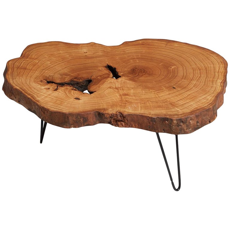 Ash Tree Live Edge Coffee Table, Live Edge Table, Rustic Edge End Table