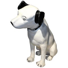 His Masters Voice Large Store Display Paper Mache 'Nipper' Dog RCA