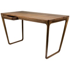 Belenus Workshop Desk, Contemporary Desk in Walnut