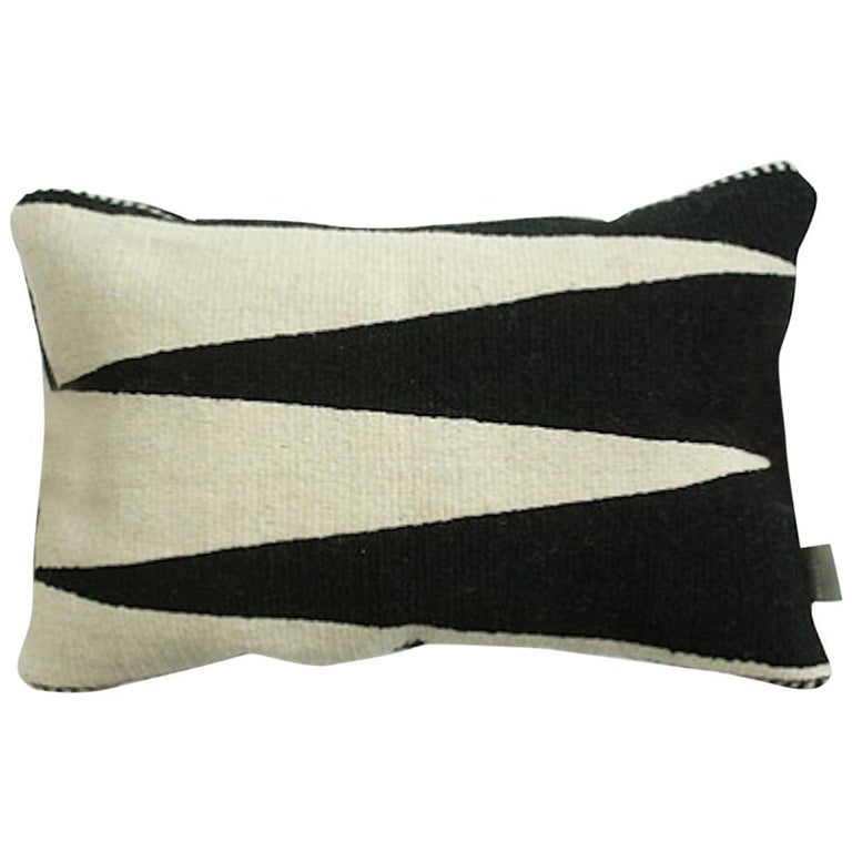 Atacama Home handwoven wool throw pillow, 2018 