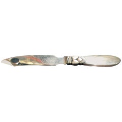 Vintage George Jensen Sterling Silver Letter Opener in Cactus Pattern