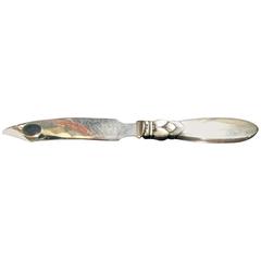 George Jensen Sterling Silver Letter Opener in Cactus Pattern 3