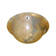 Carved Alabaster Light Fixture