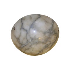 Carved Alabaster Light Fixture