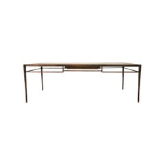 Giacometti inspirierter Esstisch oder Schreibtisch aus massiver Bronze, auf Bestellung gefertigt in jeder Größe
