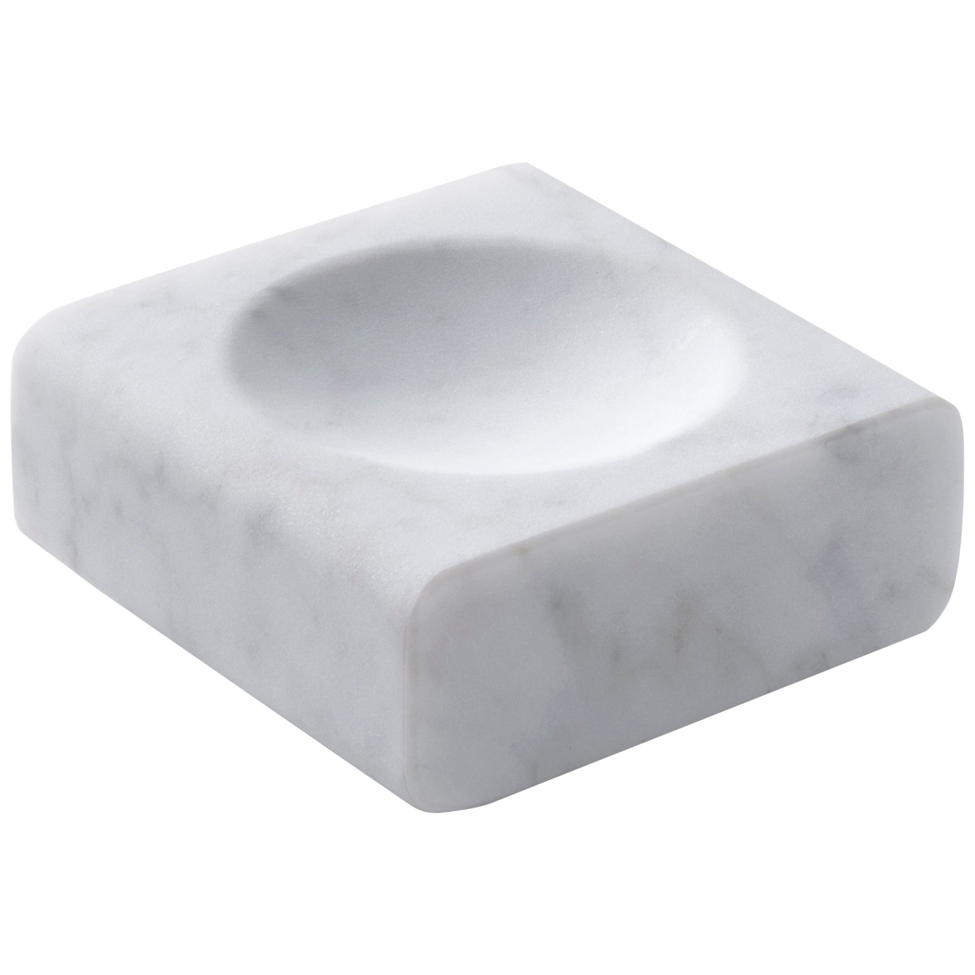 Salvatori Pillow Dish Tray In Bianco Carrara Marble By John Salvatori Pillow Dish Tray In Bianco Carrara Marble By John