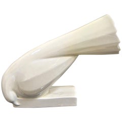 Jacques Adnet Ceramic Dove Sculpture