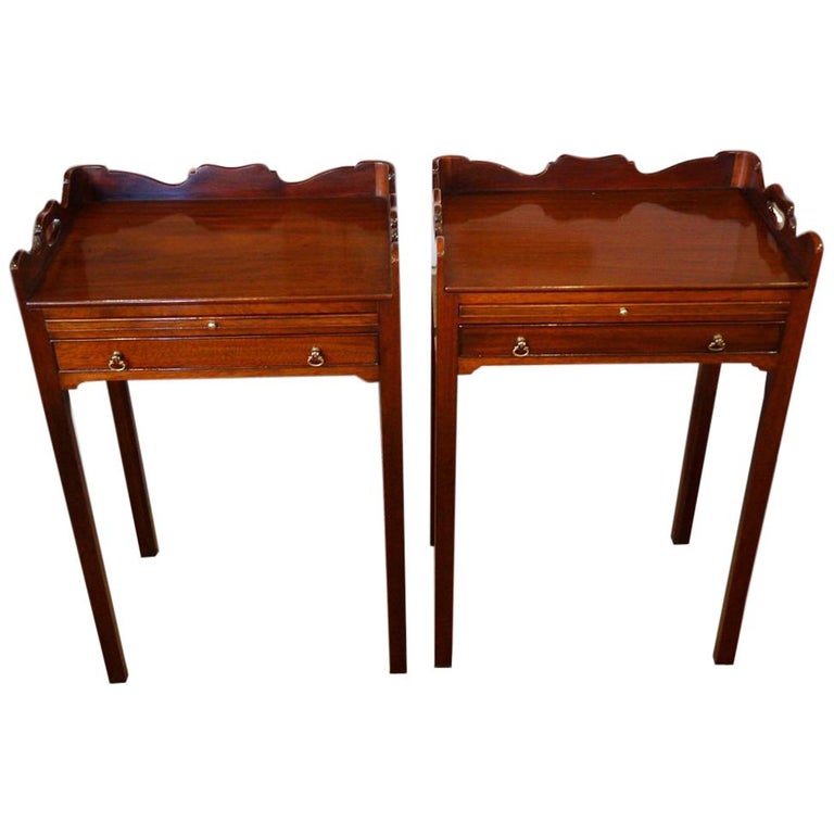 Pair of French Bedside Tables at 1stdibs