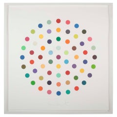 "Cineole" Round Spot Etching by Damien Hirst