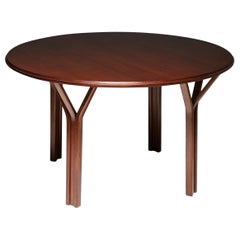 Round  Wood Table by Gregotti, Meneghetti, Stoppino for SIM, Italy, 1950s