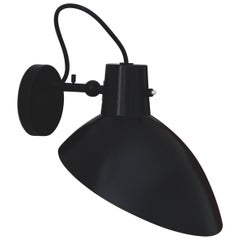 Pair of Vittoriano Viganò 'VV Cinquanta' Sconces in Black with On/Off Switch