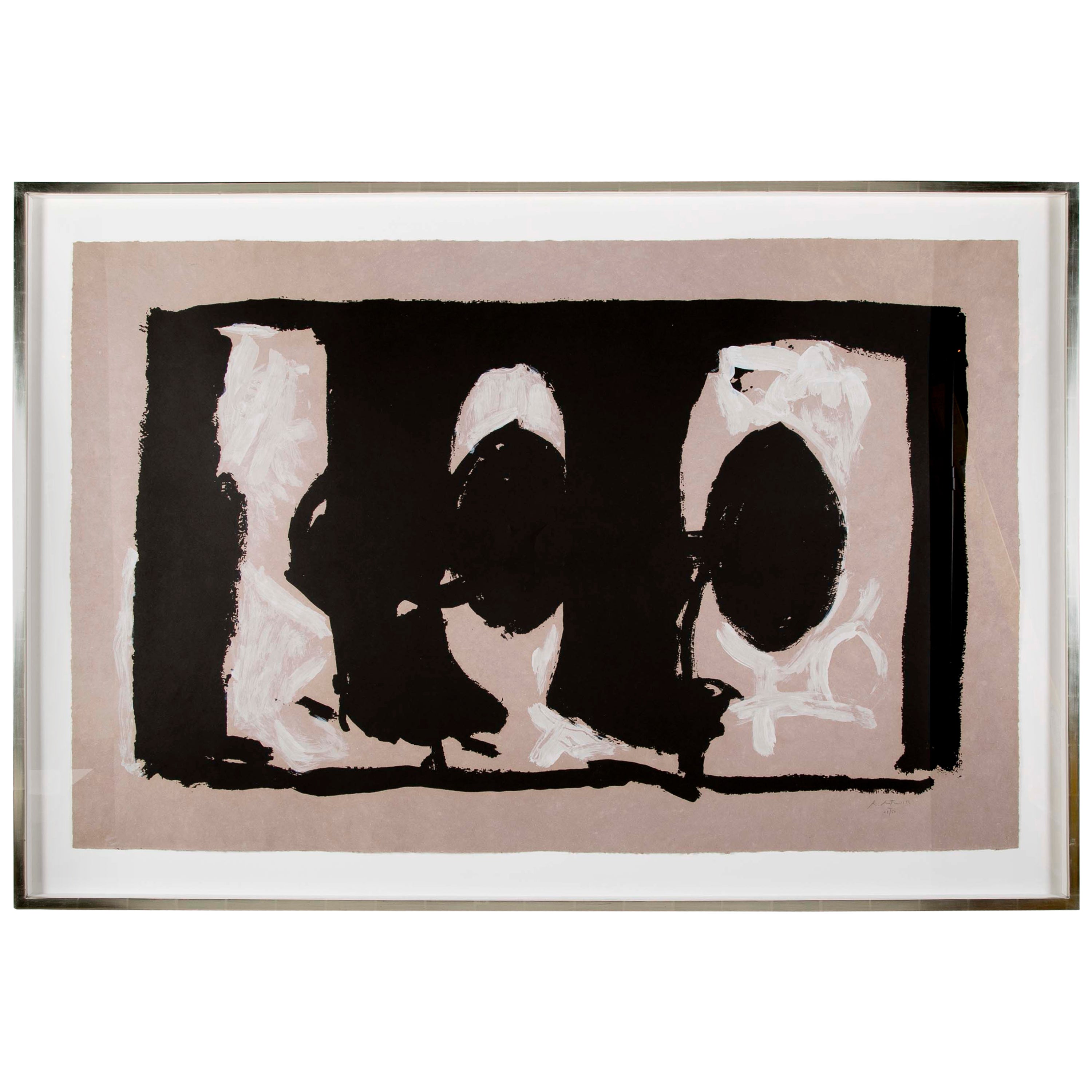 Robert Motherwell Signed Catalogue with Lithograph Selected Prints